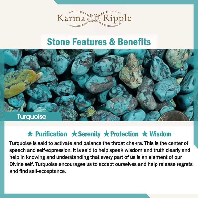 KarmaRipple's Tibetan Handmade Turquoise Beadwork Balance Pendant Necklace p6