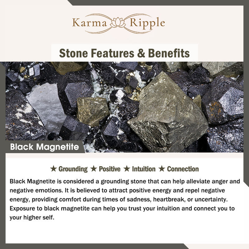 KarmaRipple's Authentic Blue Tiger Eye Black Magnetite Black Obsidian Double Row Beadwork Protection Bracelet p9