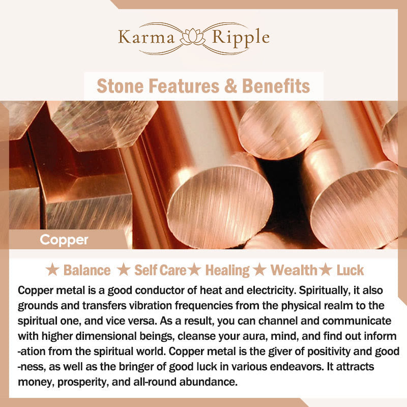 KarmaRipple's Bronze Brass Balance Wealth Simple Bracelet p7