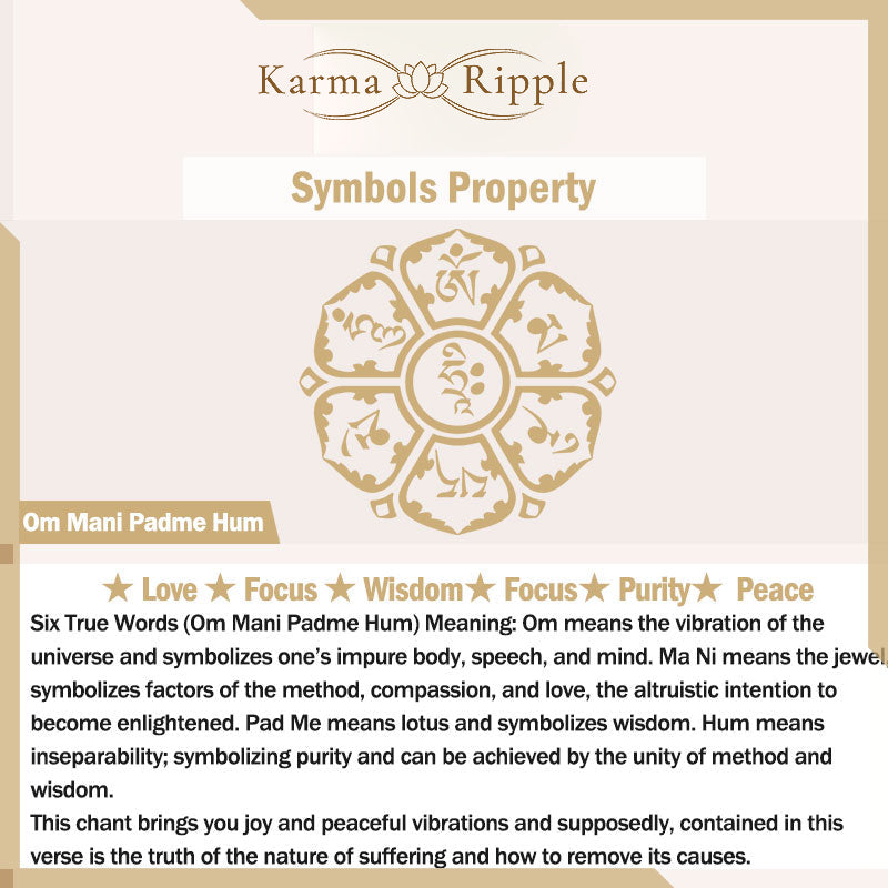 KarmaRipple's Om Mani Padme Hum Protection Fortune String Bracelet p14