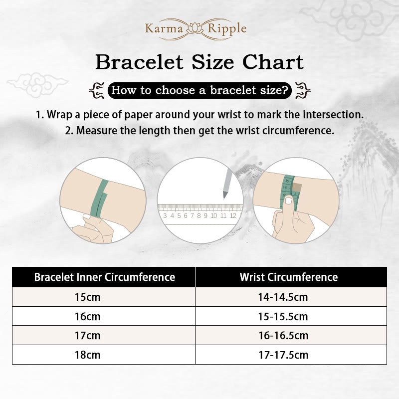 KarmaRipple's Simple Design Bronze Brass Bead Fortune Wealth Bracelet p9