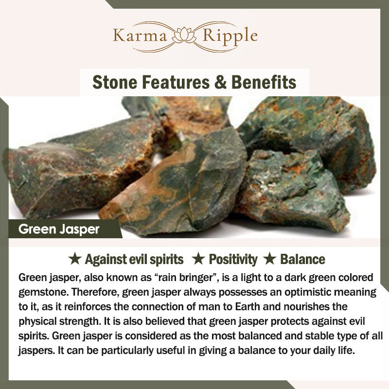 KarmaRipple's Tibetan Green Jasper Protection Mala Bracelet p8