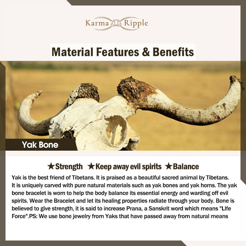 KarmaRipple's Yak Bone Bronze Strength Bracelet p6