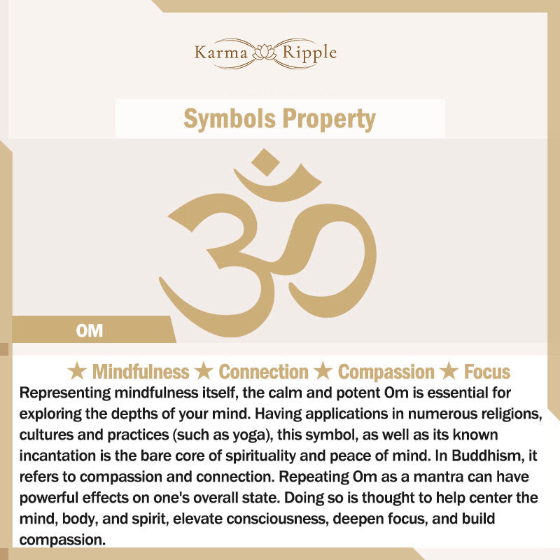 KarmaRipple's OM Lotus Symbol Various Gemstone Amethyst Tiger Eye Balancing Pendant Necklace p19