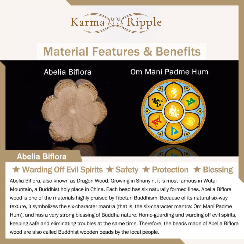 KarmaRipple's Abelia Biflora Wood Happiness Protection Bracelet p10