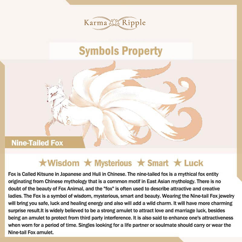 KarmaRipple's Tibetan Incense Ash Liuli Glass Bead Fortunate Nine Tailed Fox Lotus Talisman Bracelet p7