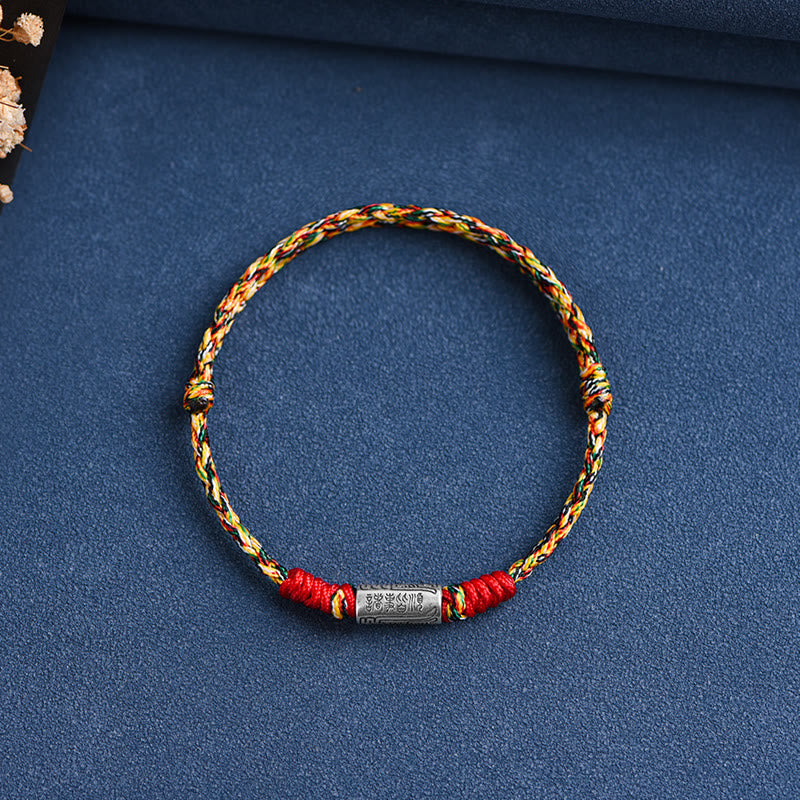 KarmaRipple's Handcrafted 925 Sterling Silver Everything Goes Well Design Protection Strength Bracelet Anklet p39