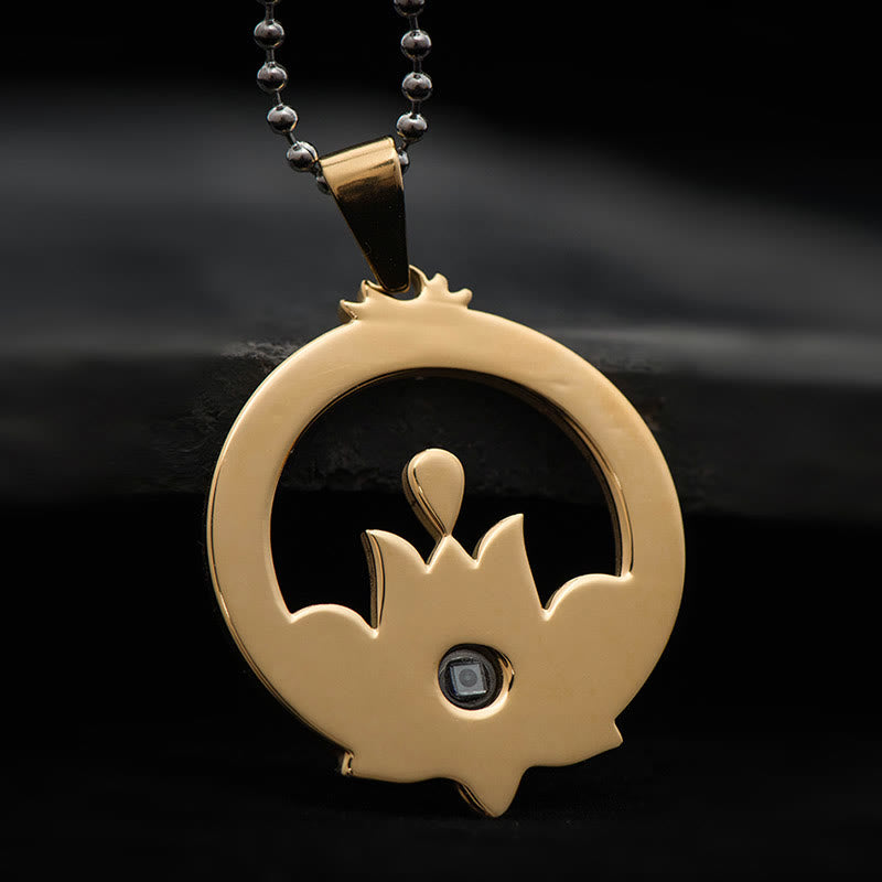 KarmaRipple's Lotus Titanium Steel Enlightenment Projection Shurangama Mantra Pendant Necklace p5