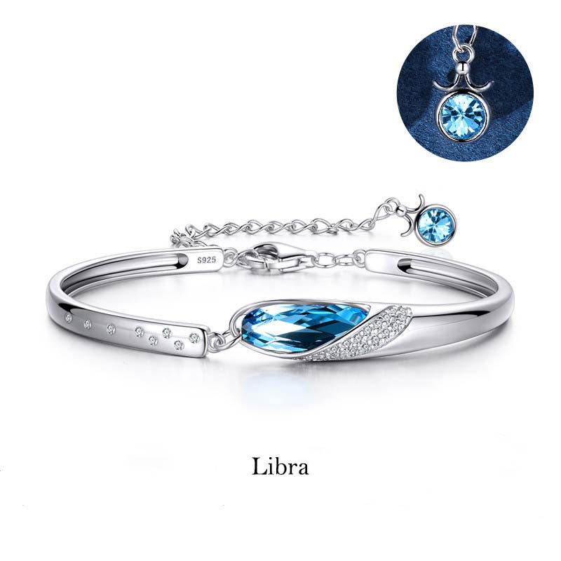 KarmaRipple's 925 Silver Plated Bronze 12 Constellations of the Zodiac Talisman Bracelet p9