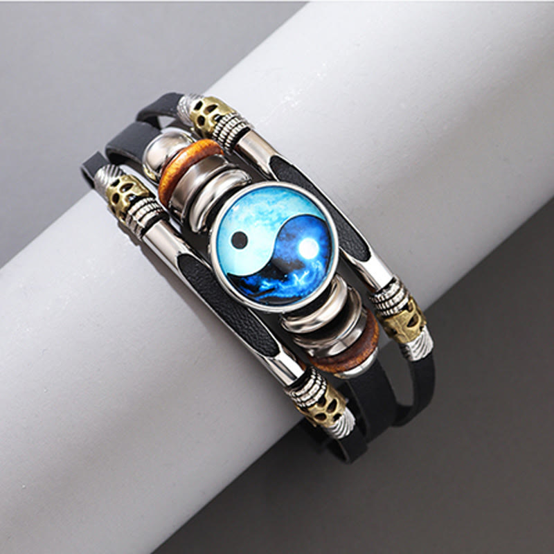 KarmaRipple's Yin Yang Leather Balance Bracelet p5