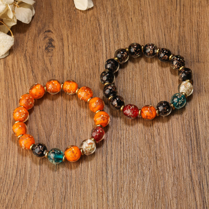 KarmaRipple's Luminous Liuli Glass Bead Fortune Fluorescent Bracelet p5