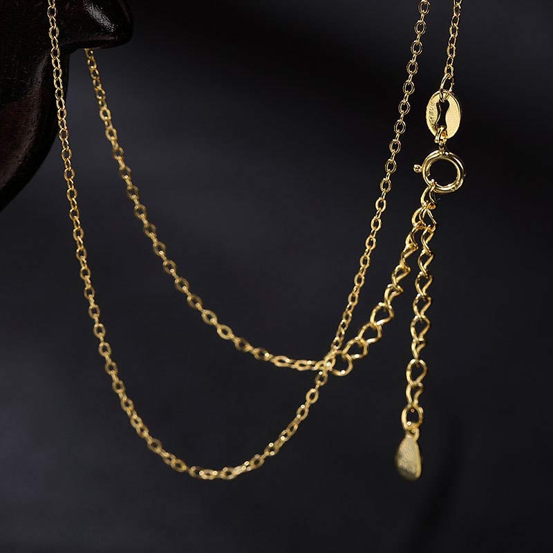 KarmaRipple's 925 Sterling Silver Jade Elephant Blessing Fortune Pendant Chain Necklace p12