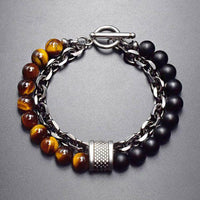KarmaRipple's Authentic Tiger Eye Lazurite Protection Bracelet