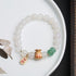 White Agate Money Bag