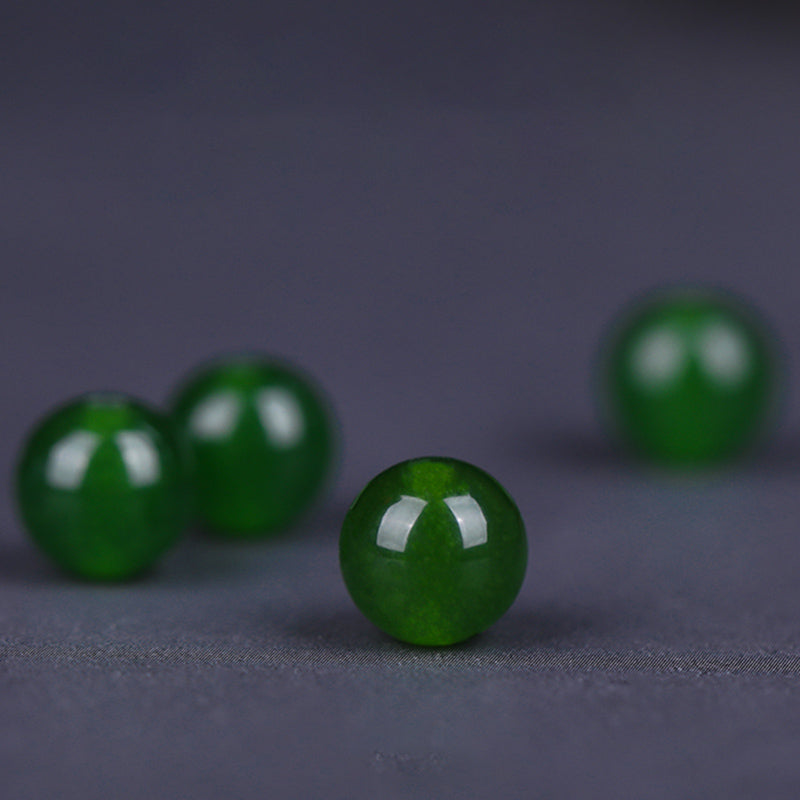 KarmaRipple's 108 Mala Beadwork Indonesia Tarakan Rare Agarwood Cyan Jade Ward Off Evil Spirits Bracelet p21