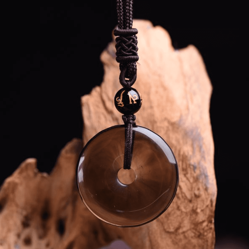KarmaRipple's Tibetan Obsidian Protection Pendant p9