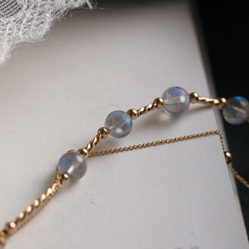 KarmaRipple's Moonstone'sitive Charming Chain Bracelet p13