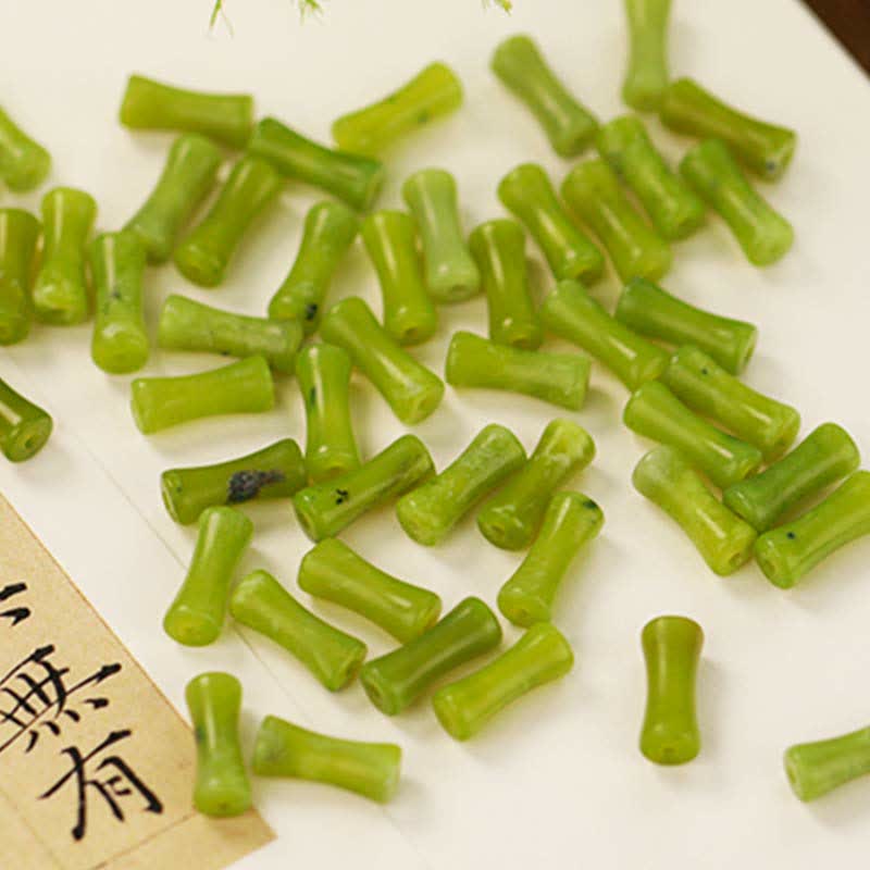 KarmaRipple's Authentic Peridot Bamboo Pattern Love Peace Bracelet p10