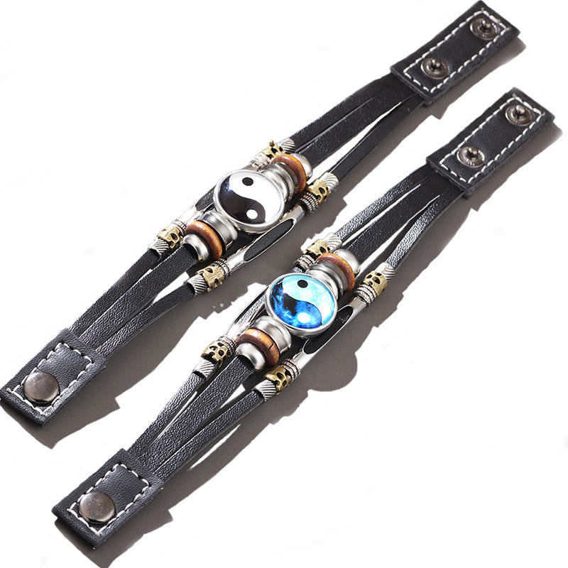 KarmaRipple's Yin Yang Leather Balance Bracelet p8