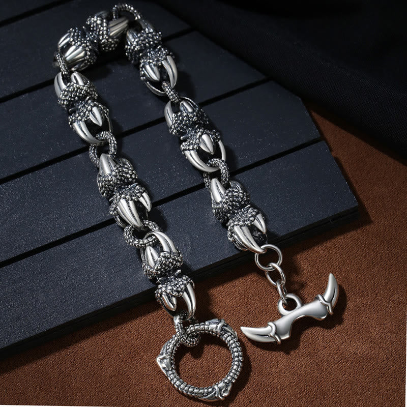 KarmaRipple's Dragon Claw Engraved Strength Protection Bracelet p2