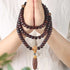 108 Mala Beads Three-eyed Dzi Bead(Wrist Circumference: 14-17cm)