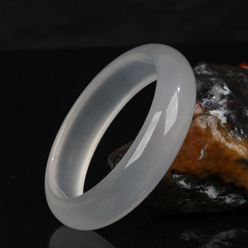 KarmaRipple's Authentic Translucent Golden Silk Jade Wealth Fortune Bracelet Bangle p16