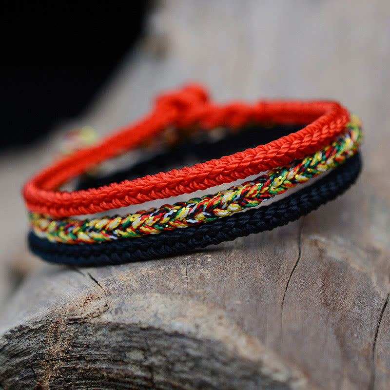 KarmaRipple's Tibetan Handmade Eight Thread Peace Weave Protection Woven String Bracelet p7