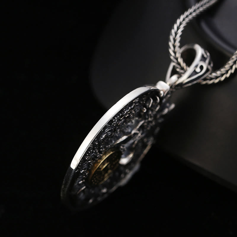 KarmaRipple's Dragon Waves Yin Yang Bagua Fortune Strength Pendant Necklace p3