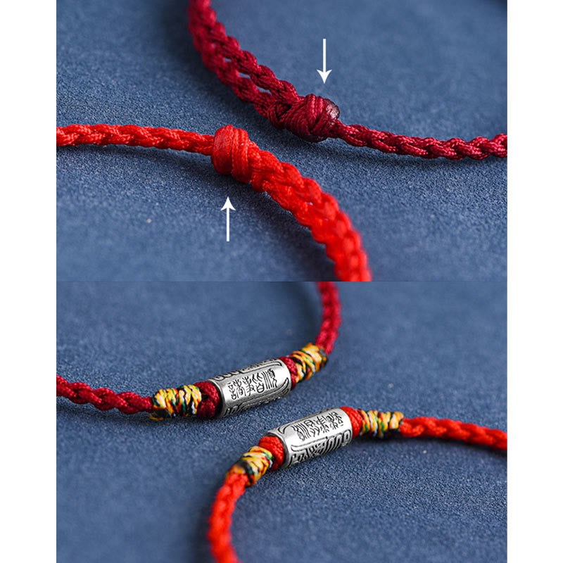 KarmaRipple's Handcrafted 925 Sterling Silver Everything Goes Well Design Protection Strength Bracelet Anklet p22