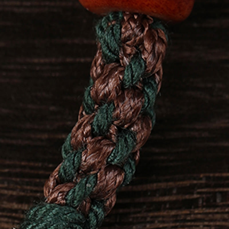 KarmaRipple's Handmade Tibetan Silver 925 Sterling Silver Zakiram Goddess of Wealth Camel Bone Protection Woven Bracelet p9