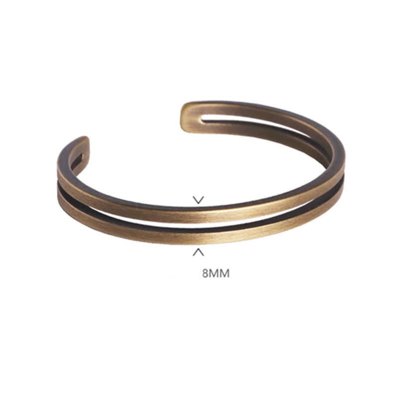 KarmaRipple's Rustic Bronze Fortune Viking Cuff Bracelet p18