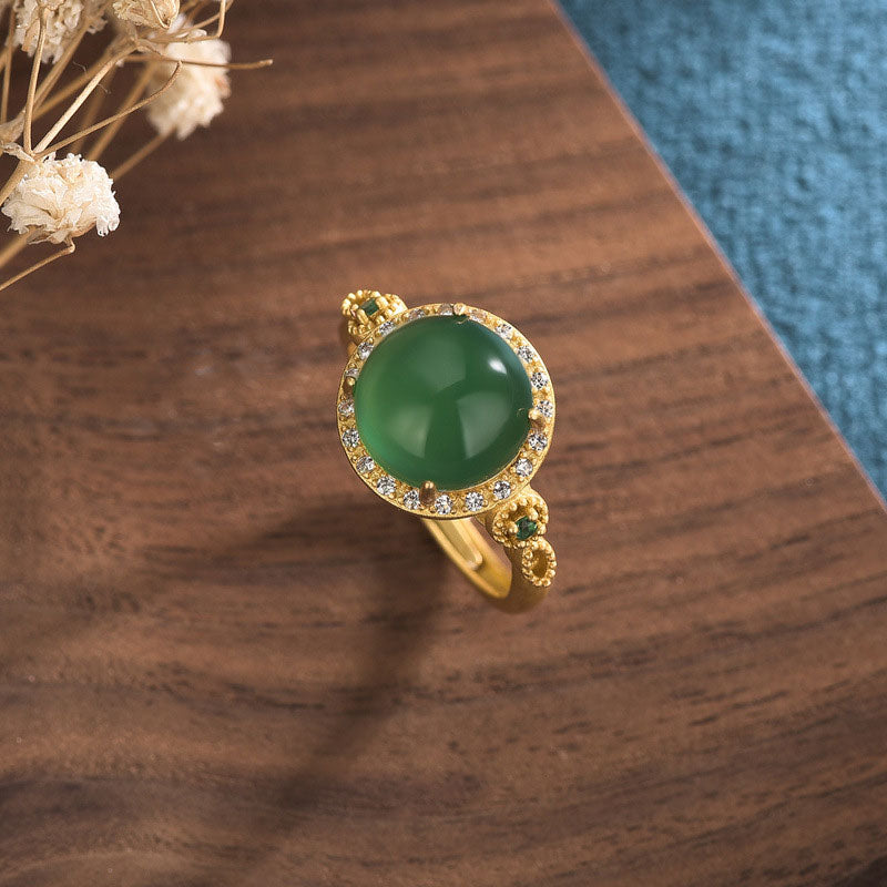 KarmaRipple's Green Jade Fortune Ring p2