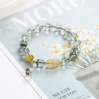 KarmaRipple's Green Phantom Citrine PiXiu Confidence Bracelet
