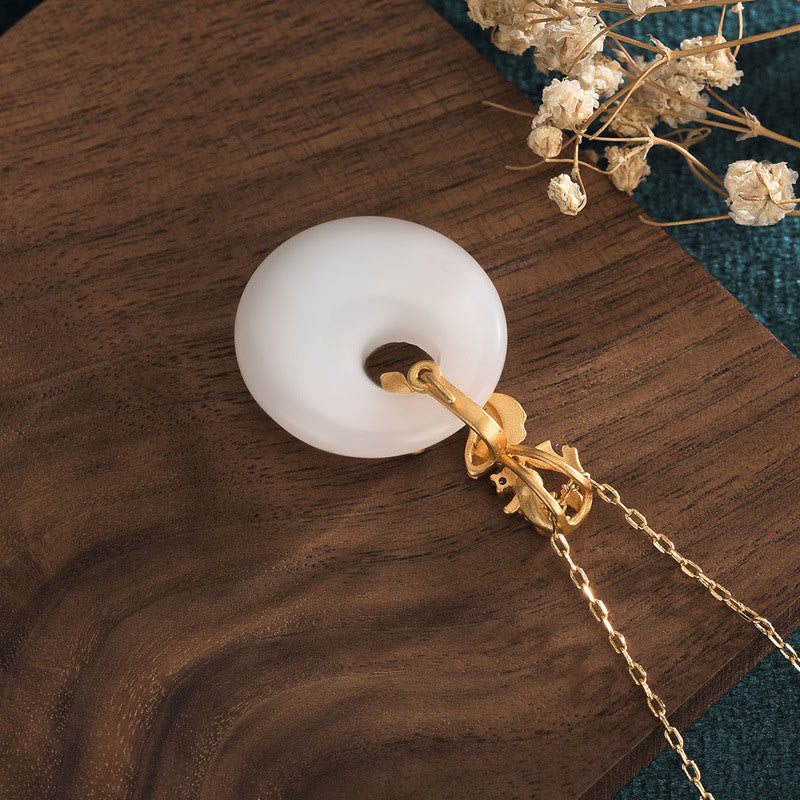 KarmaRipple's Ivory Jade Koi Fish Wealth Prosperity Pendant Necklace p4