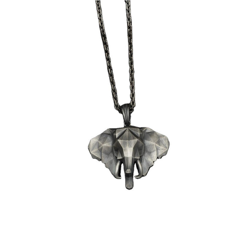 KarmaRipple's Elephant Pewter Titanium Steel Strength Pendant Necklace p12