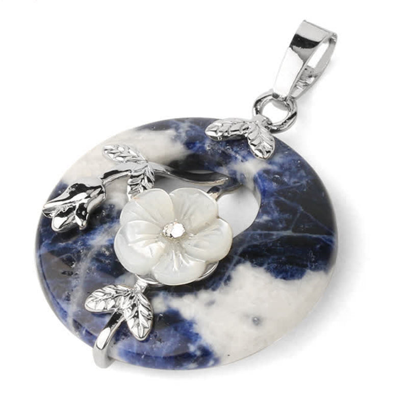 KarmaRipple's Various Gemstone Amethyst Green Aventurine Flower Balancing Pendant Necklace p12