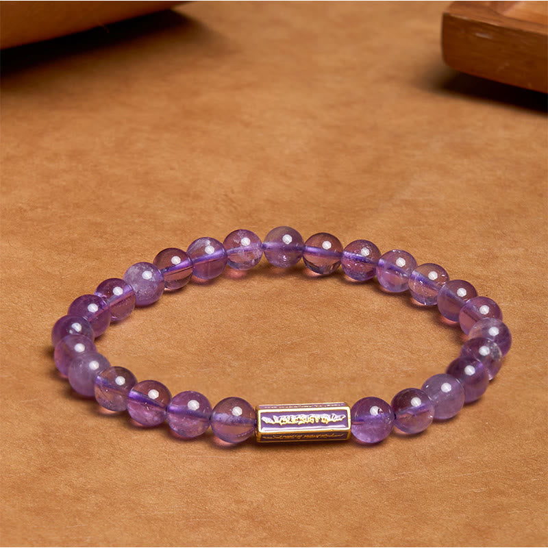 KarmaRipple's Authentic Amethyst Inner Peace And Balancing Bracelet p3