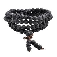 KarmaRipple's Authentic Lava Rock 108 Beadwork Protection Bracelet