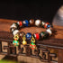 Liuli Glass Bead&Copper Gold Swallowing Beast Family / 14mm(15 Beads)