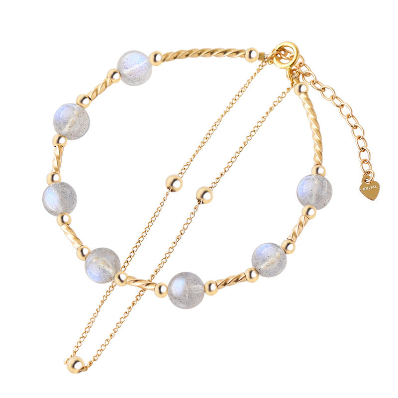 KarmaRipple's Moonstone'sitive Charming Chain Bracelet p16