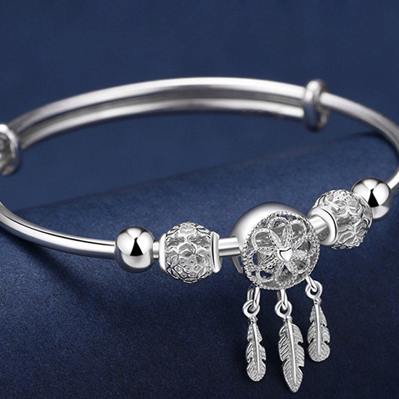 KarmaRipple's Tibetan Ivory Bronze Blessing Dream Catcher Talisman Bracelet p7