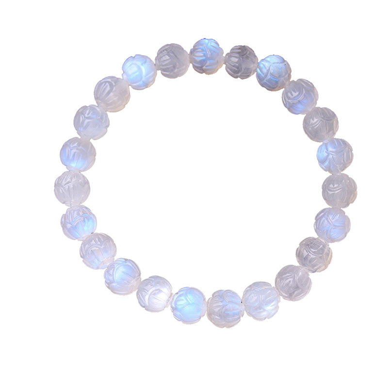 KarmaRipple's Authentic Moonstone Lotus Love Bracelet p15