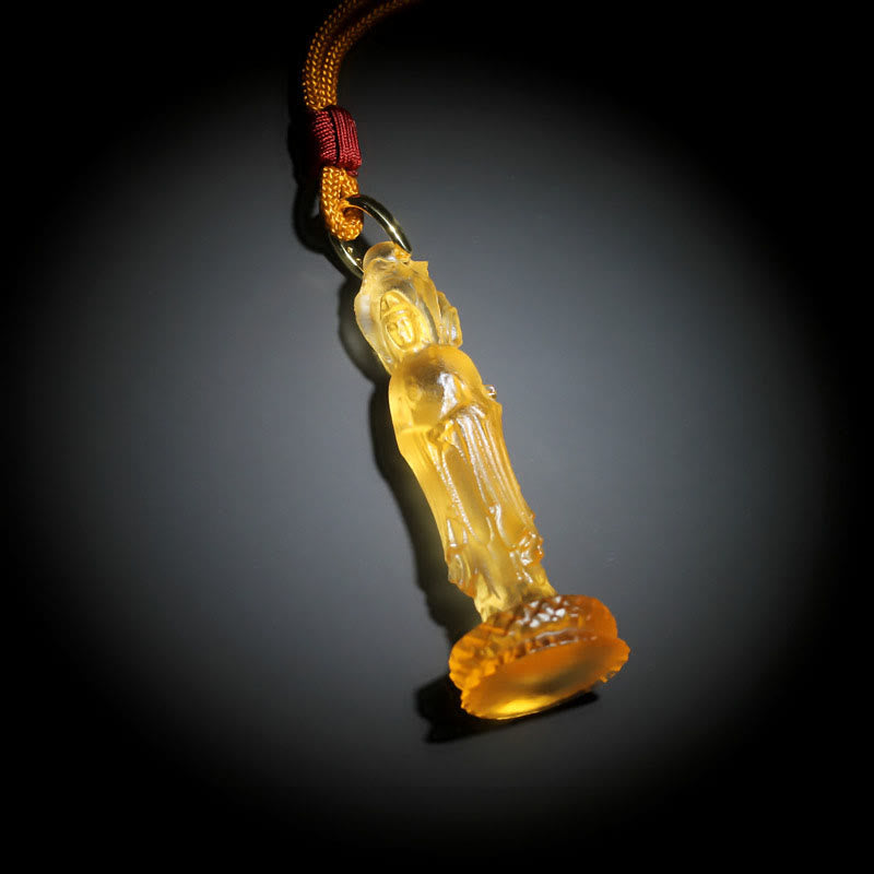 KarmaRipple's Avalokitesvara Buddha Liuli Balance Pendant p8