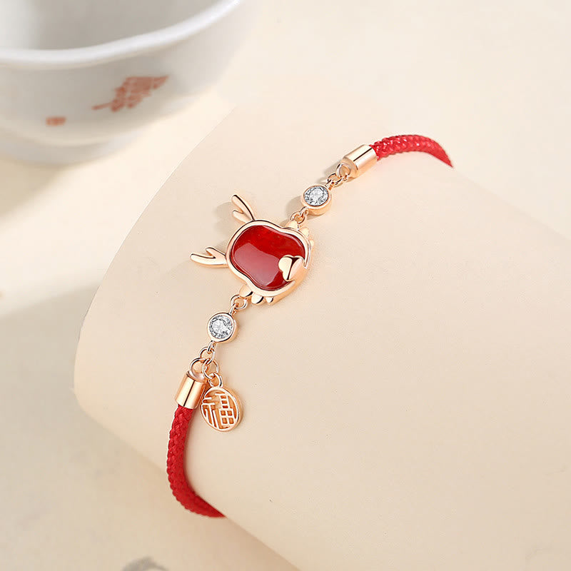 KarmaRipple's ???A Flash Sale- 925 Sterling Silver Year of the Dragon Authentic Red Agate Dragon Attract Fortune Fu Character Strength Bracelet Pendant Necklace Earrings p19