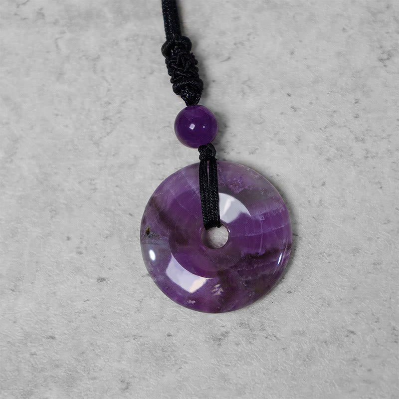 KarmaRipple's Fortunate Coin Necklace Balancing Gemstone Gemstone Pendant p14