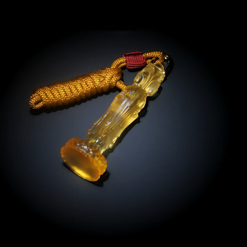 KarmaRipple's Avalokitesvara Buddha Liuli Balance Pendant p7