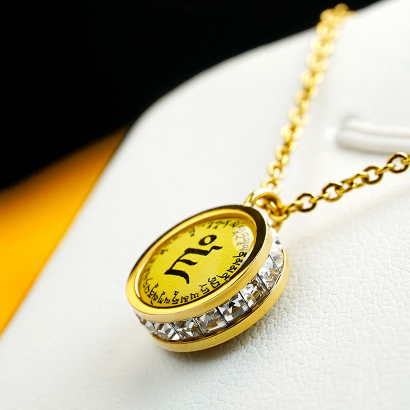 KarmaRipple's Tibetan Yellow God Of Wealth Green Tara Buddha Serenity Titanium Steel Pendant Necklace p9