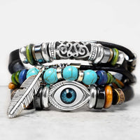 KarmaRipple's Tibetan Turquoise Evil Eye Purification Bracelet