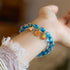 Light Blue Liuli Glass Bead(Wrist Circumference 14-16cm)