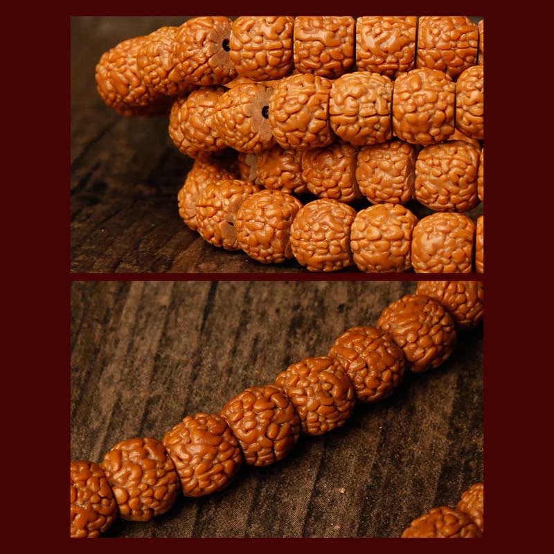 KarmaRipple's Tibet 108 Mala Beadwork Rudraksha Bodhi Seed Chinese Zodiac Natal Buddha Wealth Talisman Bracelet p7